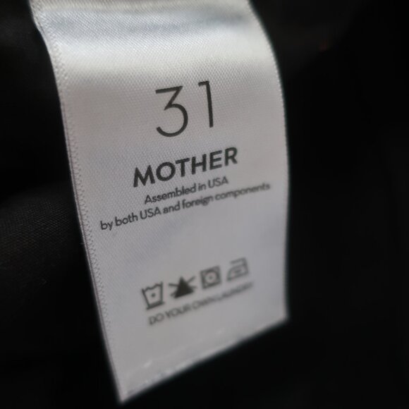 Women Mother Black Deep End Wash The Midrise Dazzler Ankle Denim Jeans 31 - Picture 13 of 13